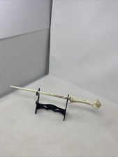 Harry Potter Lord Voldemort Mystery Wand With Black Stand Size 14” Off White
