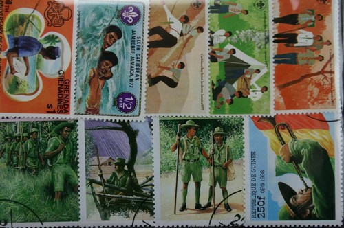 Boy scouting stamps - boy, (153)