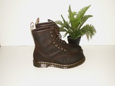 Dr. Martens 1460 crazy horse gaucho brown leather boots uk 9 eu 43 us 10 (963)