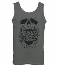 Skull And Chains - Mens Vest Biker Motorbike Gothic 