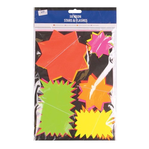 Pack assorted fluorescent - 50,