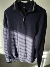 Hugo Boss Navy 1/4 Zip Jumper