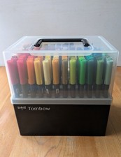 Tombow Dual Brush Pens Set of 95 + 1, Plus Storage/Carry Case