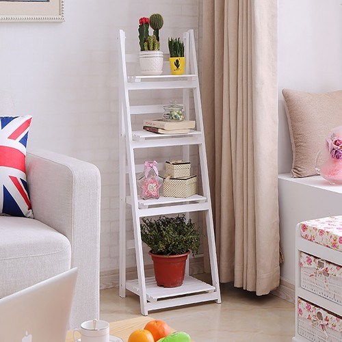 Folding ladder shelf tier - folding,
