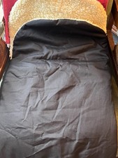 sheepskin stroller warmer, natural sheep wool