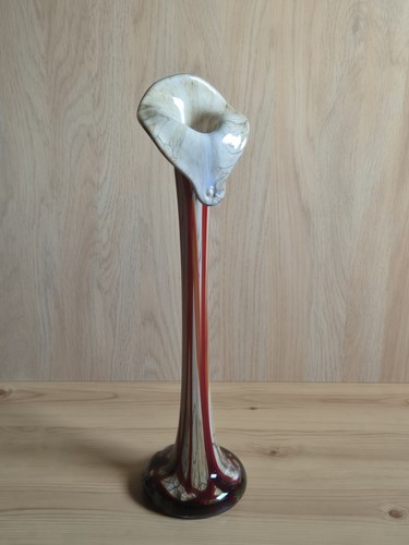 Vintage glass hand blown bud - glass,