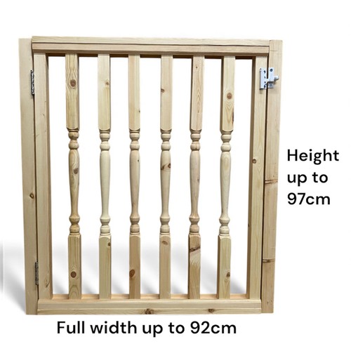 Wooden stair gate custom - gate,