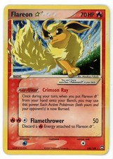 Flareon Gold Star Holo 100/108 EX Power Keepers Pokemon Card