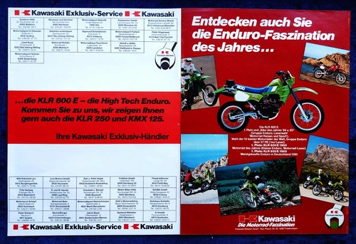 1986 kawasaki klr 600 - kawasaki, enduro