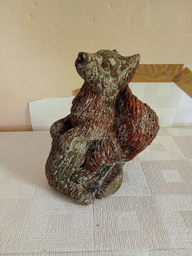 Vintage concrete squirrel - ,