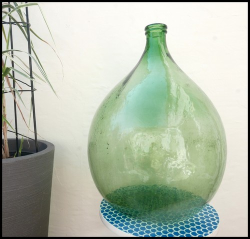 Vintage green glass italian - vintage,