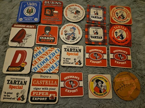Vintage scottish beer - vintage, mats