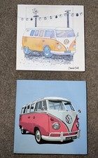 vw camper van Canvas wall art (2x Canvas)