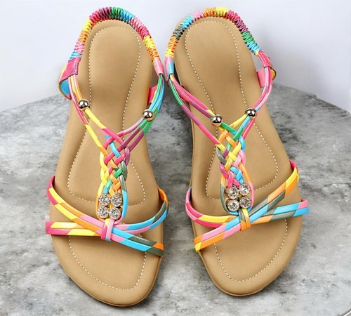 Women flat sandals faux - women,
