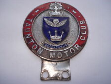 C1950S VINTAGE TAUNTON MOTOR CLUB ENAMEL CAR BADGE