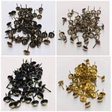100x DECORATIVE UPHOLSTERY NAILS Tacks/Studs/Pins Fabric Chair Sofa Furniture UK