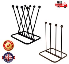 Welly Boot Rack Black Metal