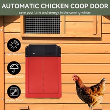 Automatic Chicken Coop Door Opener With Timer Light Sensor IP45 Waterproof UK