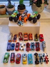 Hot Wheels Diecast Bundle of 27 : Cars, Monster Trucks, Shark,  Mario Kart Yoshi