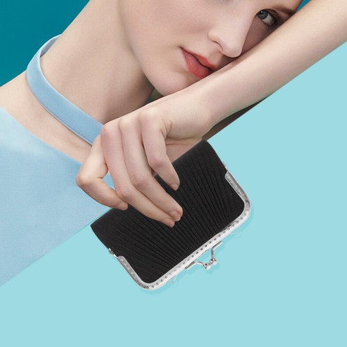 5pcs silver square purse - square,