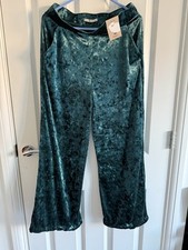 TU Wide Leg Velvet Trousers