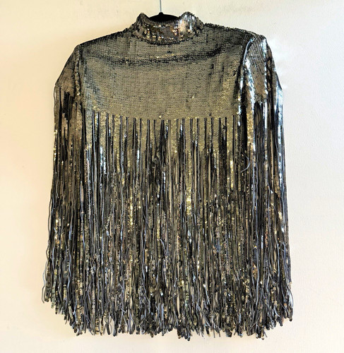 Zara women silver sequin - women's,