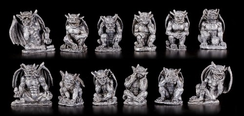 Small gargoyle figures - gargoyle,