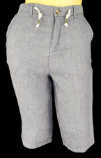 ZARA Girls Grey LUXURY LINEN SHORTS - 13/14 Yrs - 165cm - RRP £49