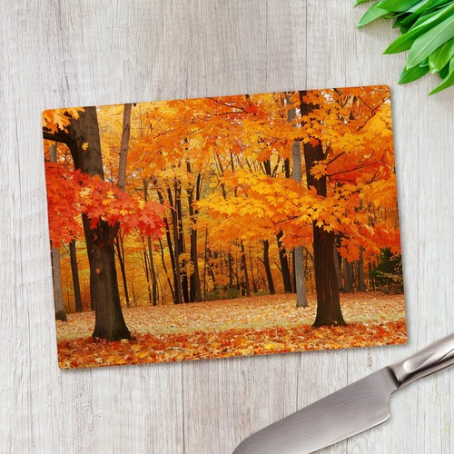 Autumn trees glass chopping - trees,