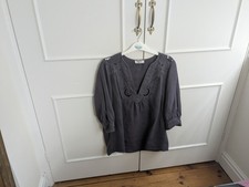 100% Linen Nicole Farhi Navy