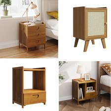 Bamboo table side lamp storage - bamboo,