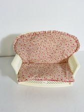 Vintage Barbie Wicker Conservatory Sofa With Original Cushions 1980s