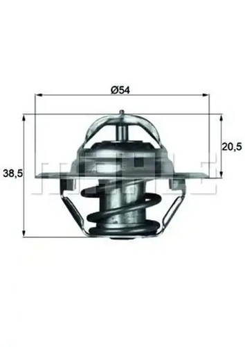 Thermostat 87d mahle - thermostat, 3