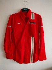 Men's Shirt Puma Ferrari Size M Red Made In Portugal