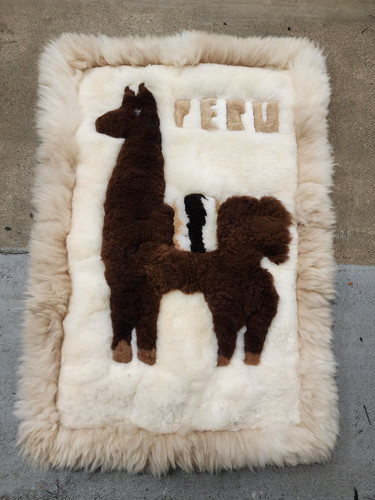 Vintage alpaca fur - fur, wall