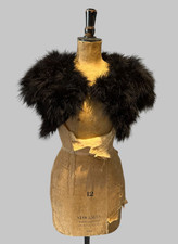 70's Vintage Black Feather