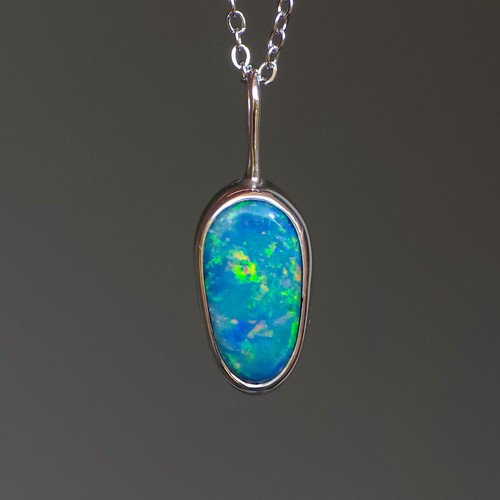 Australian opal necklace - opal,