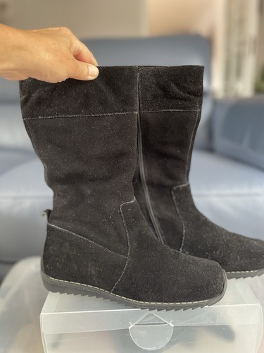 Real suede calf - suede, boots