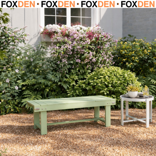 Backless wooden garden - garden, bench