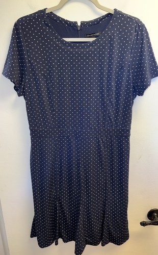 Hawthorn dress navy polka - 41,