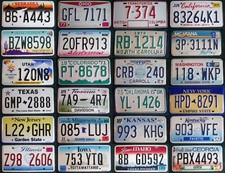 ALABAMA to NEVADA PickYourState AMERICAN LICENSE PLATE Hawaii California Florida