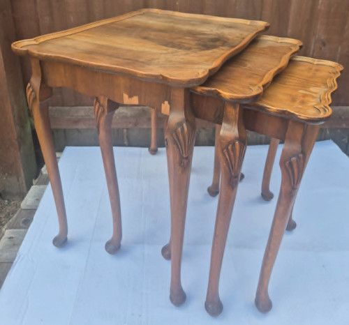 Vintage set wooden nest - vintage,