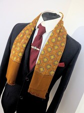 Men's Vintage Geometric Scarf