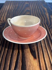 Susie Cooper Crown Works Burslem Tea Cup And Saucer