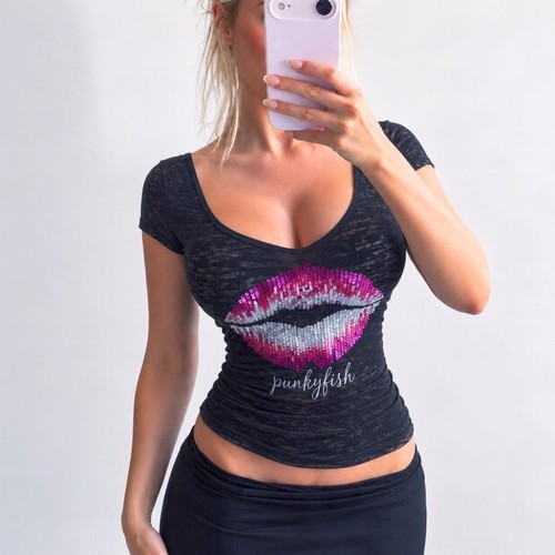 Vintage y2k punkyfish black
