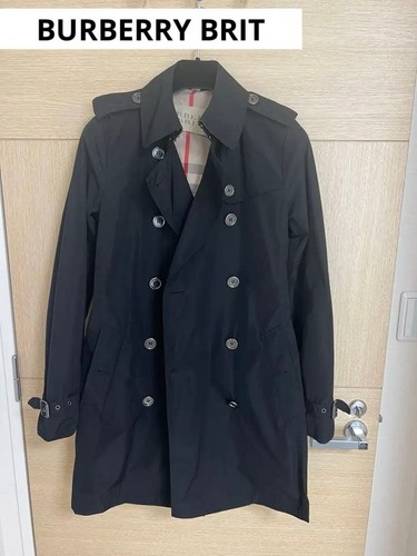 Burberry navy trench coat size - navy,