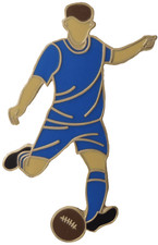 Gillingham Football Player Retro Gold Plated Pin Badge