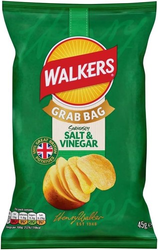 Walkers salt vinegar - salt, &