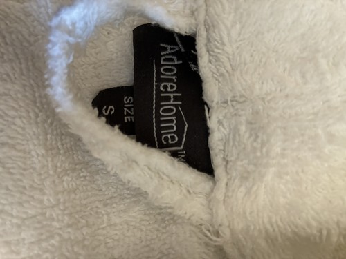 Ladies white towelling