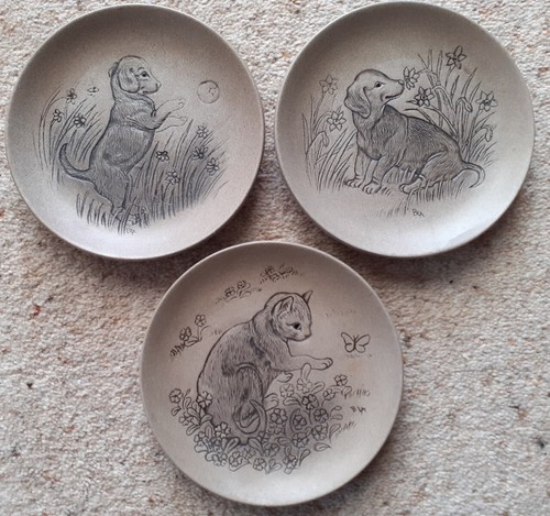 Three poole pottery stoneware - poole,